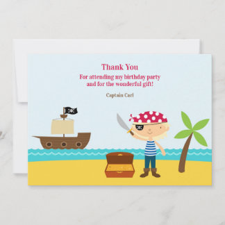 Tarjeta de Pirata de Agradecimiento