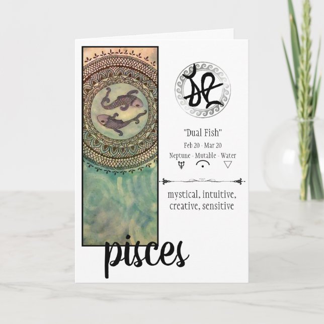 Tarjeta de Piscis (Anverso)