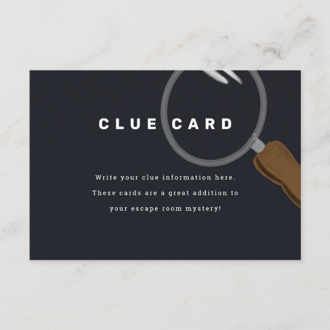 Tarjeta de pista de Fiesta de sala de escape (Anverso)