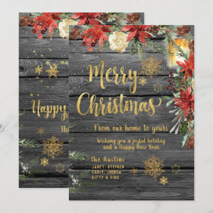 Tarjeta de pizarra Fancy Gold Rustic Barn