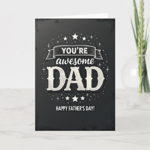 Tarjeta de pizarra para Papá increíble