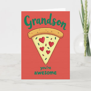 Tarjeta de Pizza Increíble para Nieto
