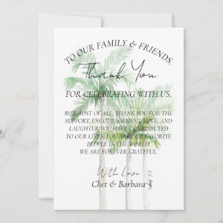 Tarjeta de Placa de agradecimiento