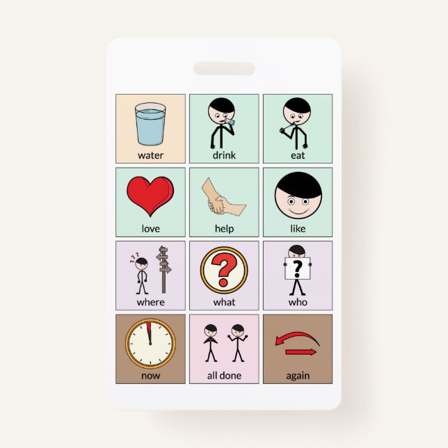 Tarjeta de placa de comunicación portátil (Reverso)