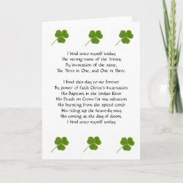 Tarjeta de placa de pecho de St. Patrick
