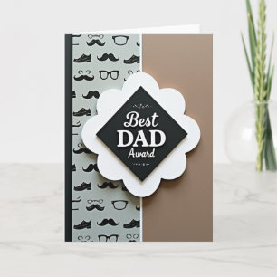 Tarjeta de Placa del Día del Padre más Fina