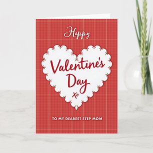 Tarjeta de Plaid del Día de San Valentín para Madr