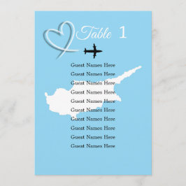 Tarjeta de plan de tabla de mapas de Chipre de bod