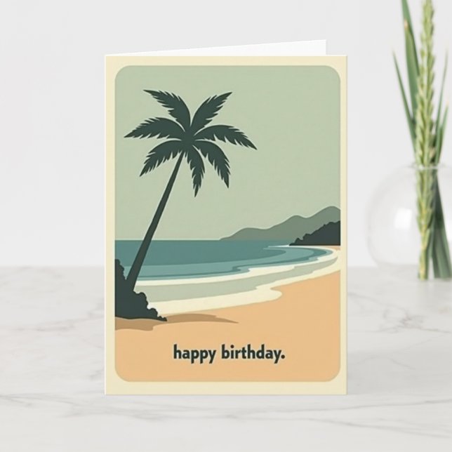 Tarjeta de planta tropical pacífica (Anverso)