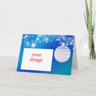 tarjeta de plantilla de fotografía de navidades