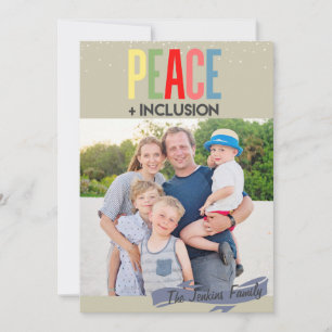 Tarjeta de plantilla de fotos para Navidades de Pa