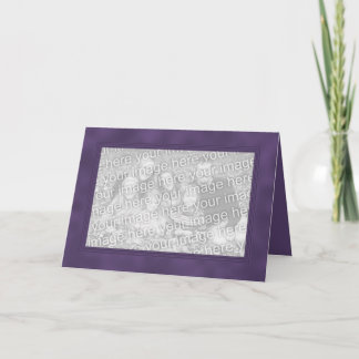 Tarjeta de plantilla de marco - Morado ahumado
