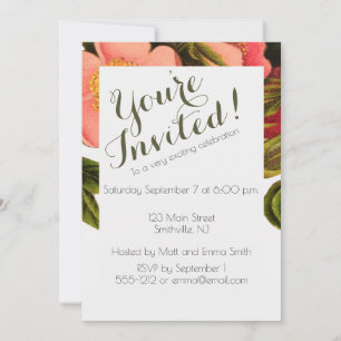 Tarjeta de plantilla personalizada de invitación a