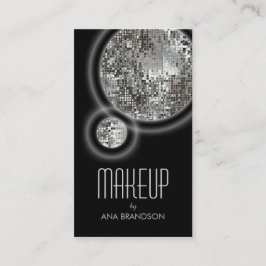 Tarjeta de plata brillante de la belleza del