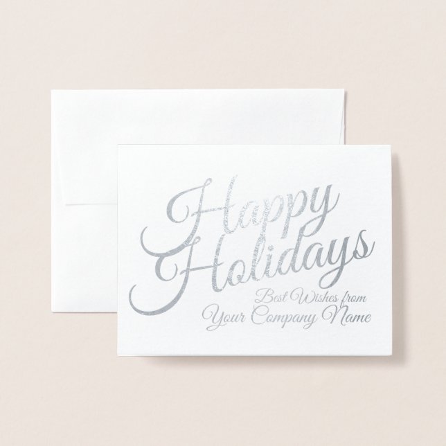 Tarjeta de plata corporativa personalizada para ta (Anverso con sobre)