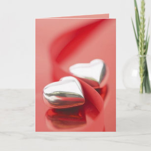 Tarjeta de plata de los corazones (1)