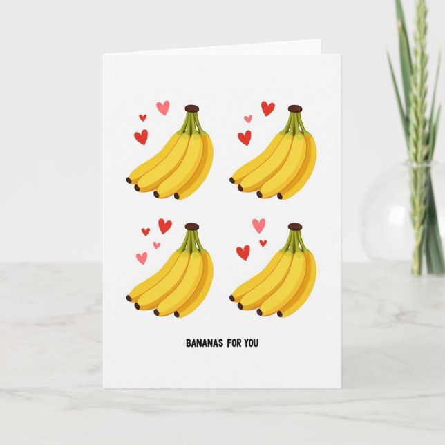 Tarjeta de Plátanos para tu Corazón (Anverso)