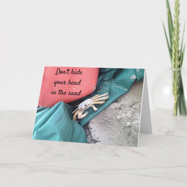 TARJETA DE PLAYA HUMORÍSTICA **CUMPLEAÑOS** (Anverso)