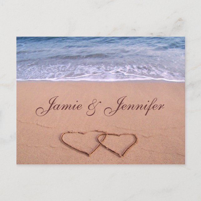 tarjeta de playa personalizado (Anverso)