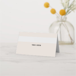 Tarjeta de plaza Boda beige negrita
