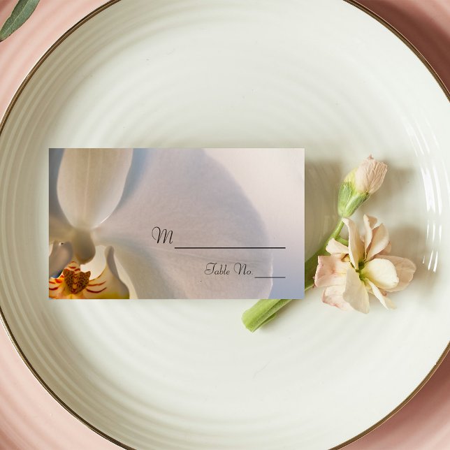 Tarjeta de plaza Boda de Elegancia Orquídea Blanca (Subido por el creador)