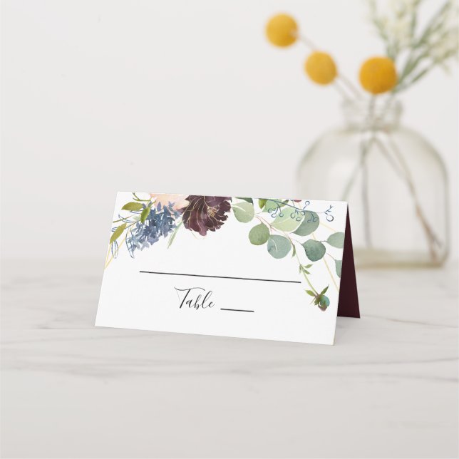 Tarjeta de plaza Boda de flores y vegetación de Bo (Anverso)