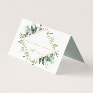 Tarjeta de plaza Boda de la vegetación de los diam