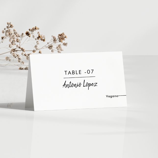 Tarjeta de plaza Boda española con menú y menú (Subido por el creador)