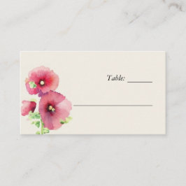Tarjeta de plaza Boda Floral Floral