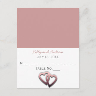 Tarjeta de plaza Boda personalizada