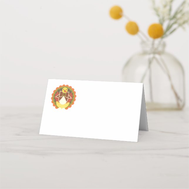 Tarjeta de plaza de Acción de Gracias Turquía (Anverso)