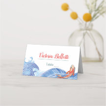 Tarjeta de plaza de asiento para peces Koi