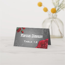 Tarjeta de plaza de Boda con textura roja y gruesa