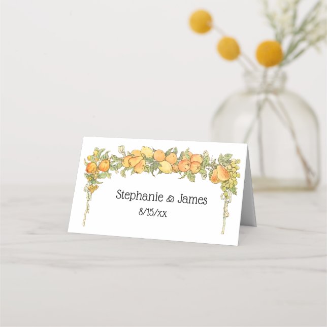 Tarjeta de plaza de Escort Arch Cubierta de Frutas (Anverso)