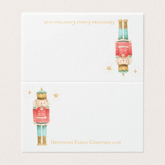 Tarjeta de plaza de invitados Nutcracker para navi (Exterior desplegado)