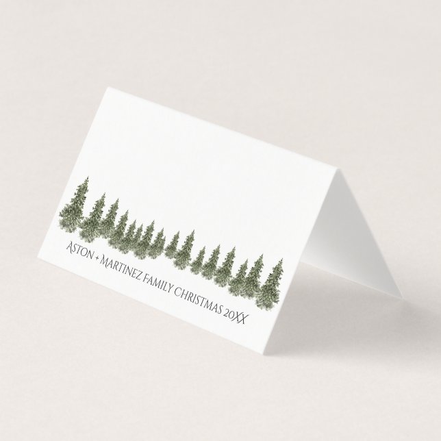 Tarjeta de plaza de invitados Woodland Spruce Fore (Anverso)