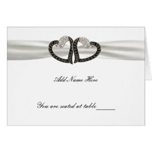 Tarjeta de plaza de los corazones de los diamantes