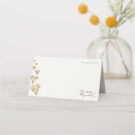 Tarjeta de plaza de mesa o tarjeta de escolta de m