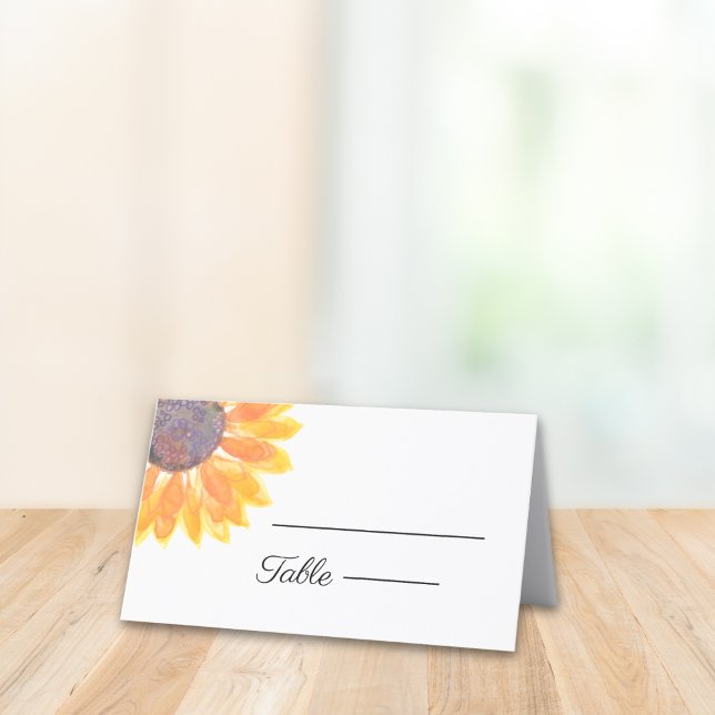 Tarjeta de plaza del Boda de girasol (Subido por el creador)