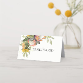 Tarjeta de plaza King Protea Bouquet Boda