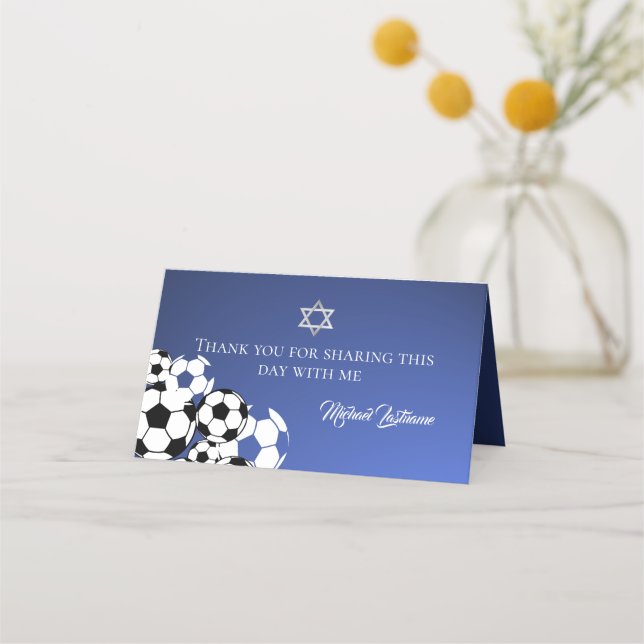 Tarjeta de plaza Mitzvah Place del bar de fútbol (Reverso)