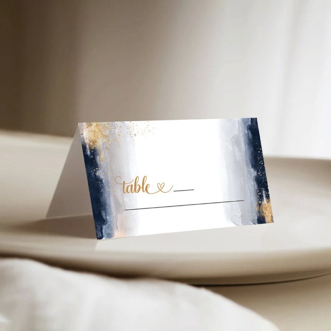 Tarjeta de plaza plegada de Boda de Marina y Oro (Subido por el creador)