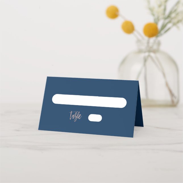 Tarjeta de plaza plegada de la Moda de oro azul y  (Anverso)