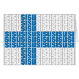 Tarjeta de Plegado de Bandera Sisu