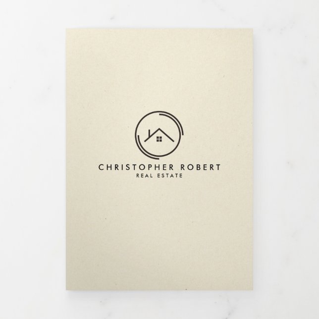 Tarjeta de plegado de propiedades inmobiliarias mi (Foto de portada)