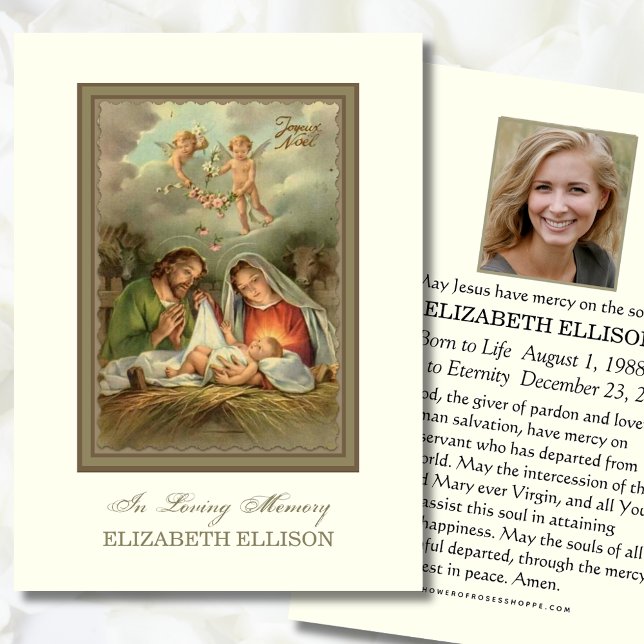 Tarjeta de plegaria conmemorativa conmemorativa de (Subido por el creador)