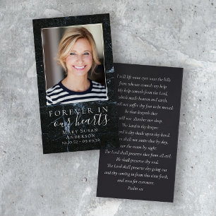 Tarjeta de plegaria conmemorativa de fundición Mar