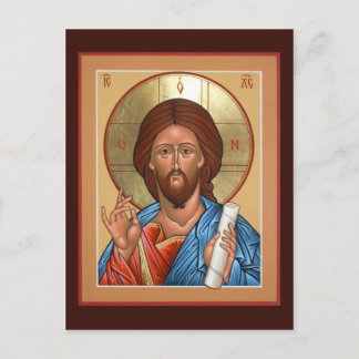 Tarjeta de plegaria de Cristo Salvador