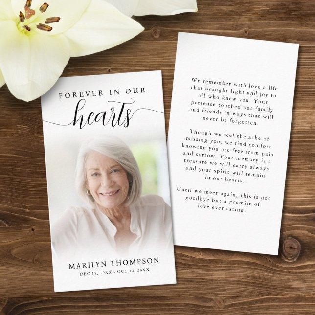 Tarjeta de plegaria de fotos con guión de Corazón  (Subido por el creador)