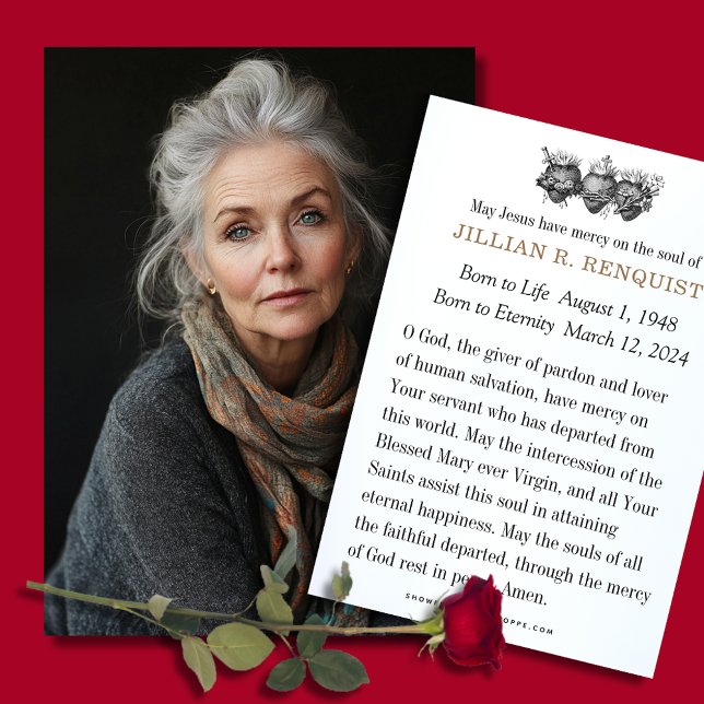 Tarjeta de plegaria de la simpatía por el funeral  (Subido por el creador)